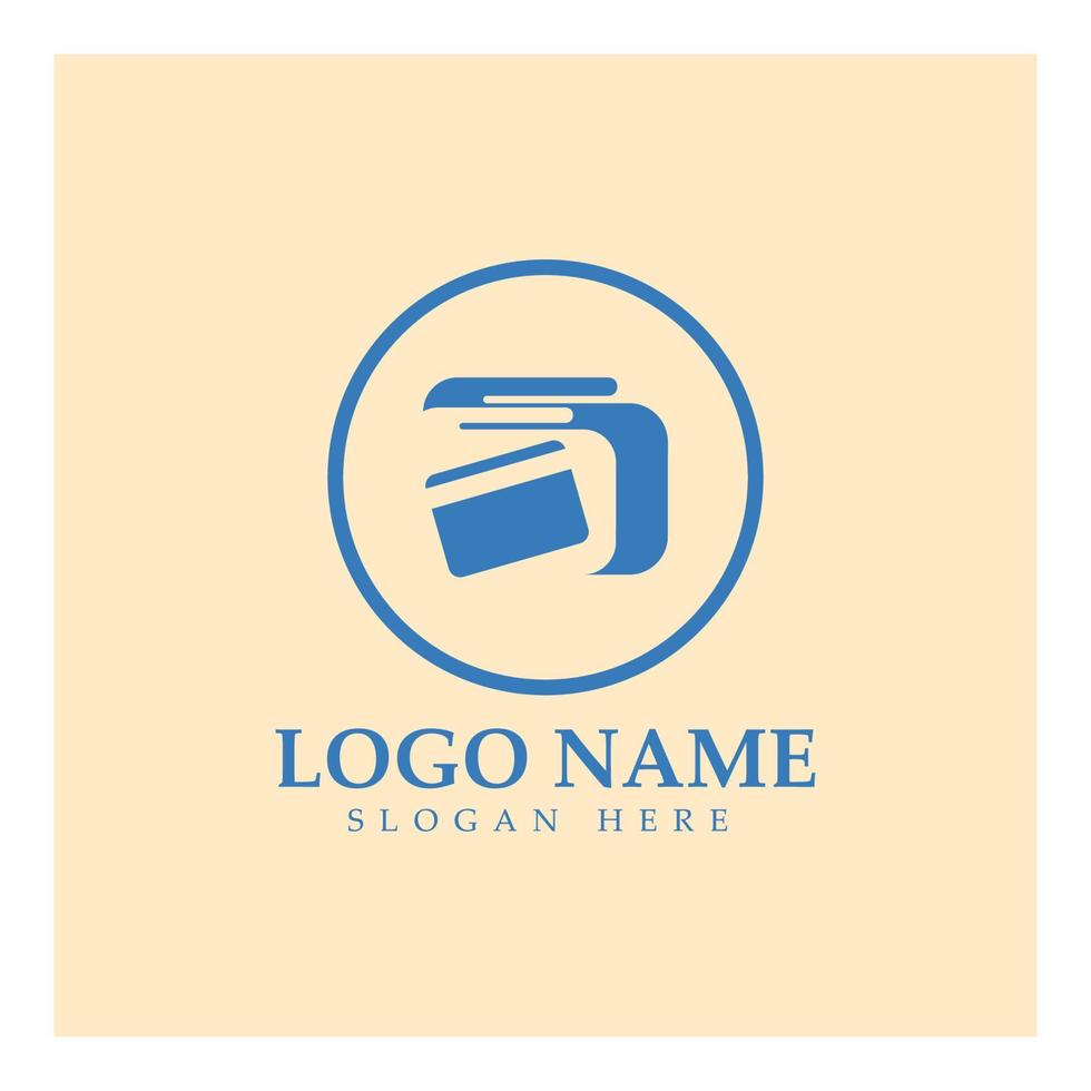 e-wallet logo design icon vector