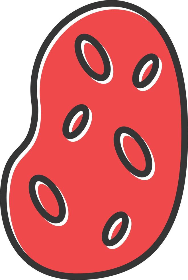 Potato Filled Icon vector