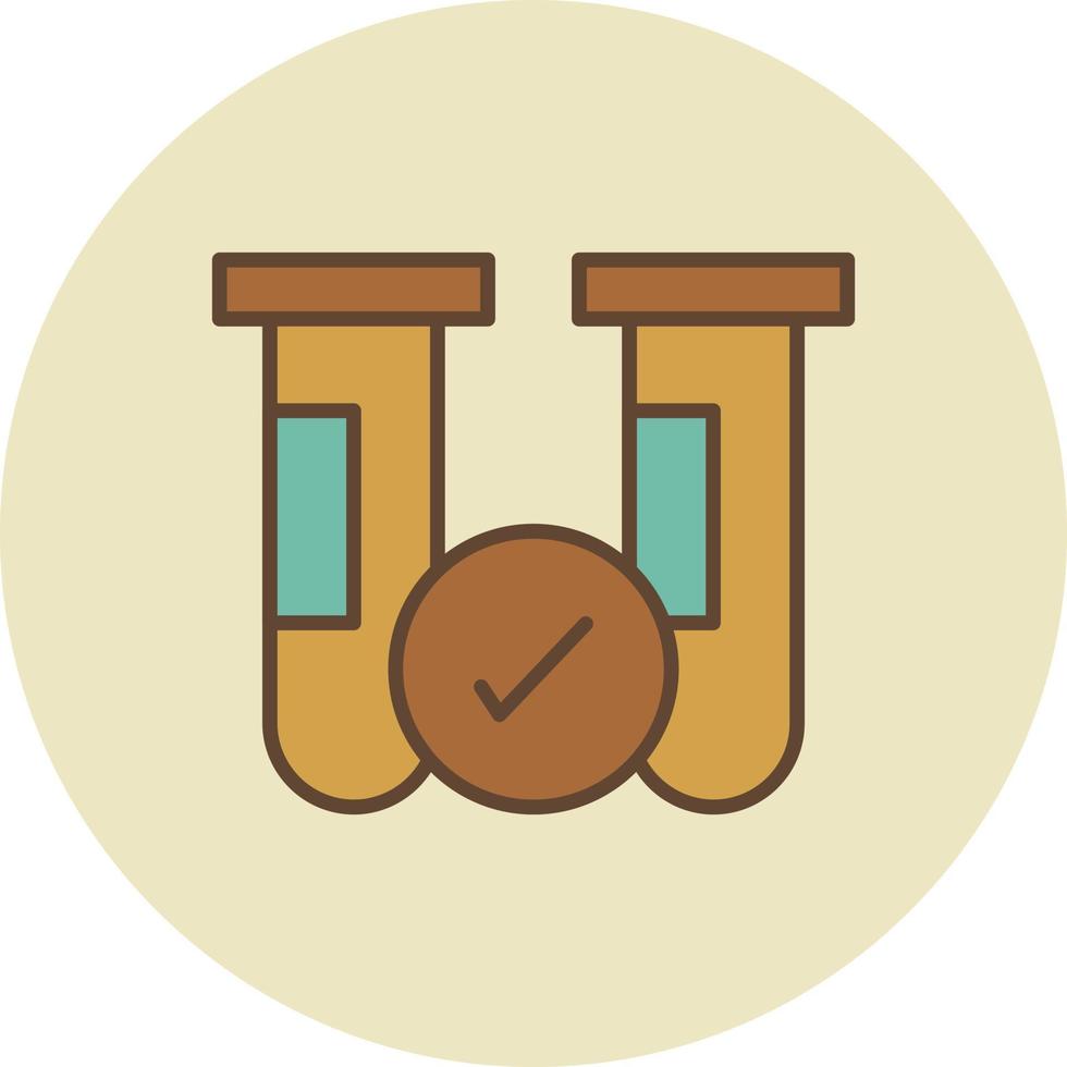 Test Results Filled Retro vector