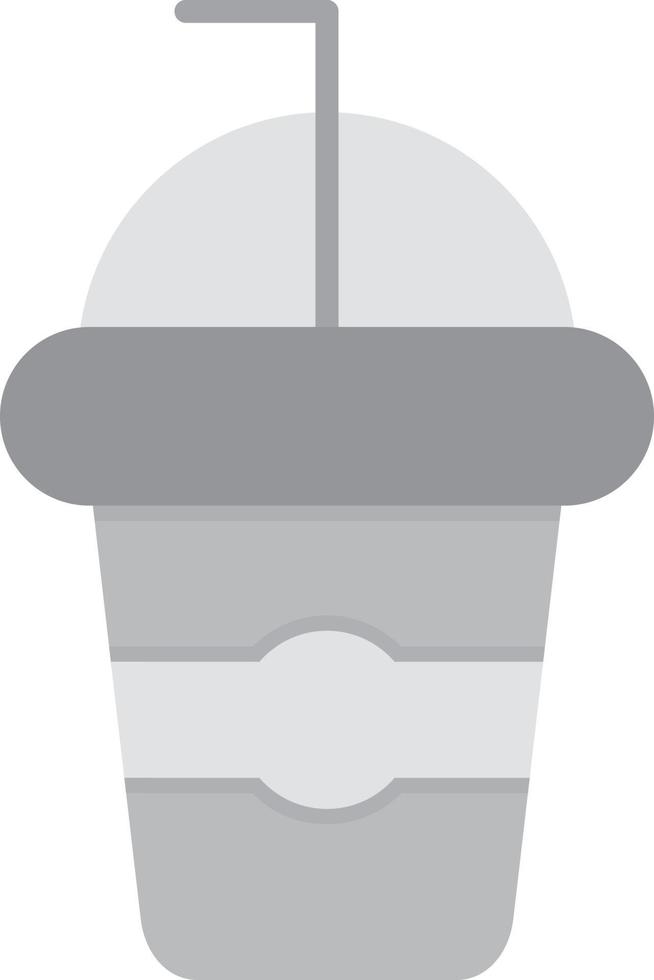 Smoothie Flat Greyscale vector