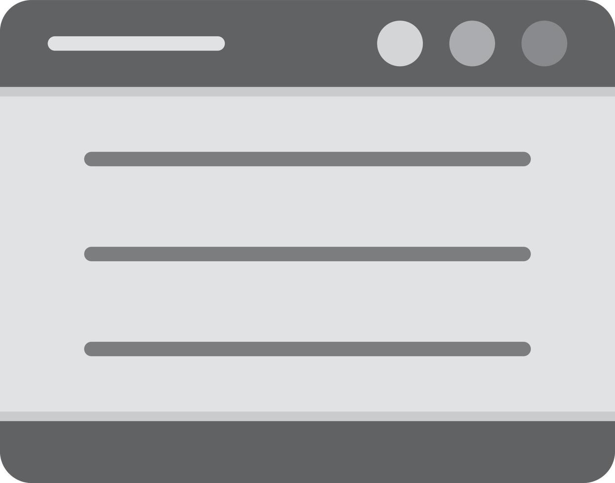 Browser  Flat Greyscale vector
