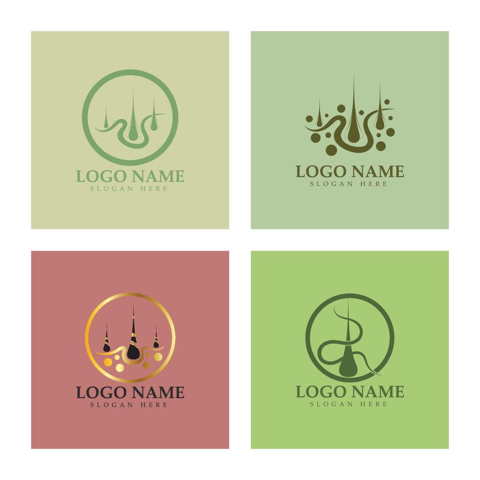 ilustración de diseño de imagen vectorial de logotipo de eliminación de logotipo de tratamiento capilar vector