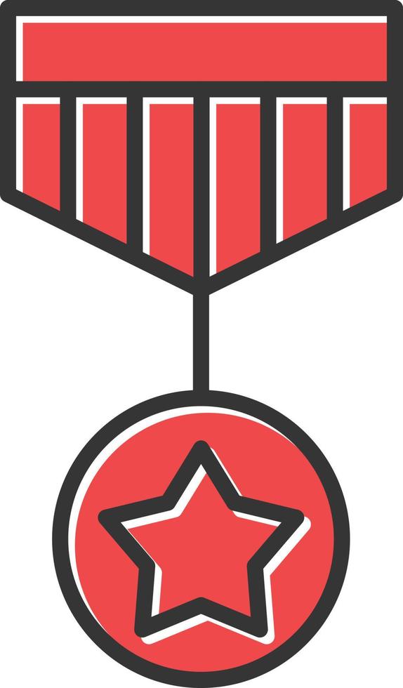 Medal Filled Retro vector