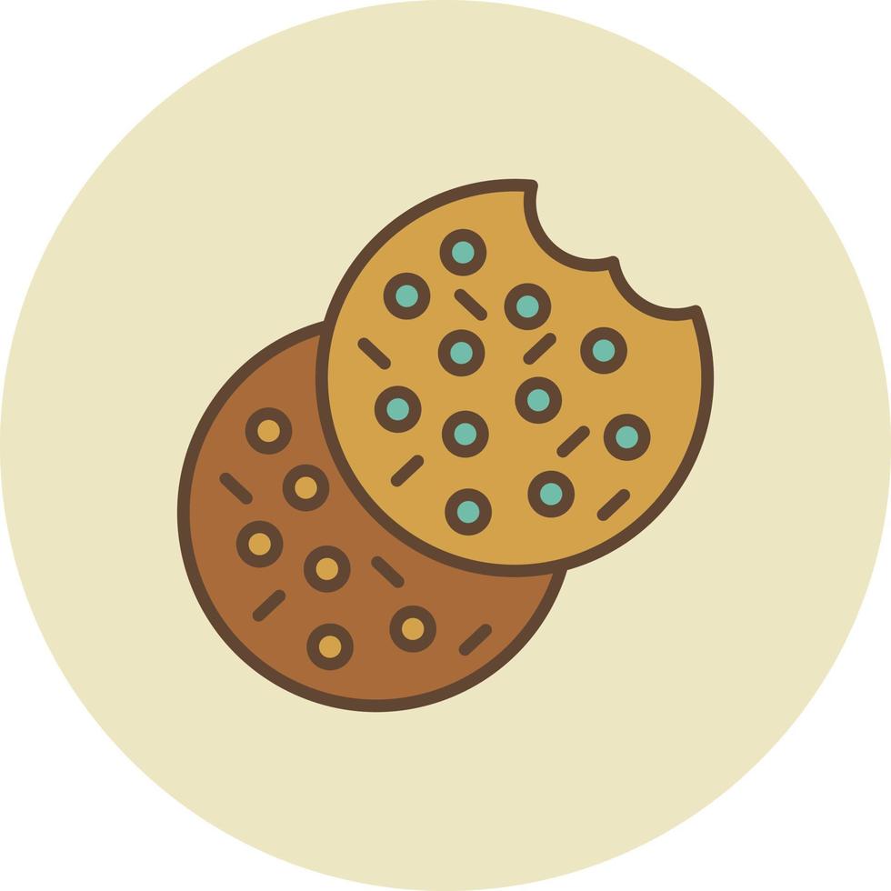 Cookie Filled Retro vector
