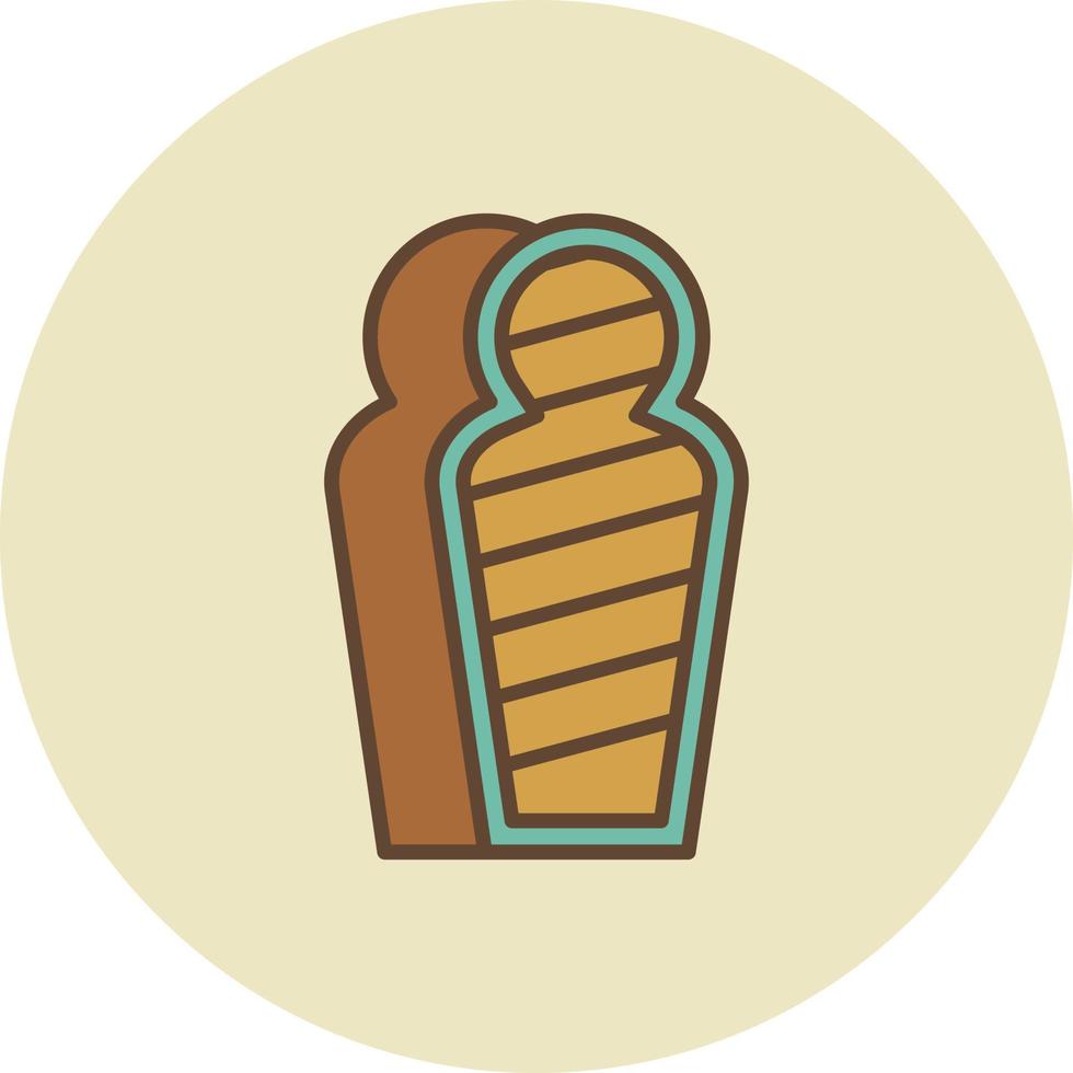 Mummy Filled Retro vector