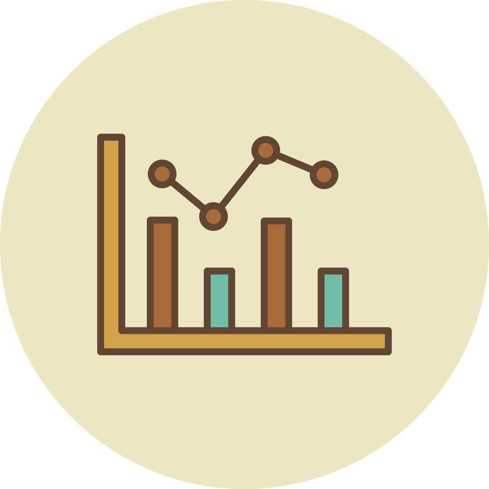 Histogram Filled Retro vector