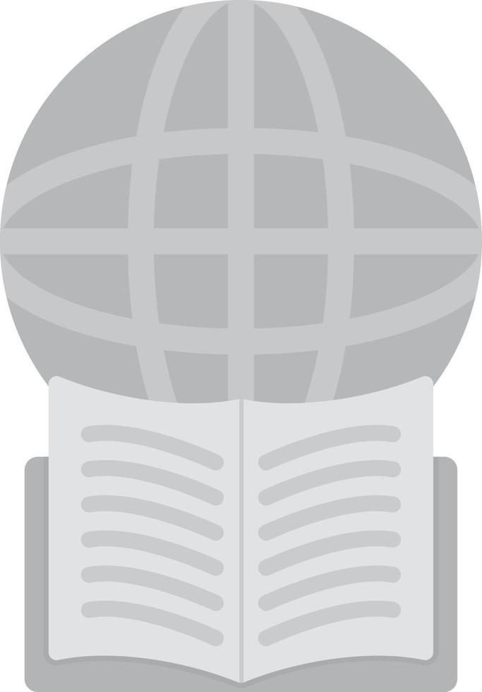Education Flat Greyscale vector