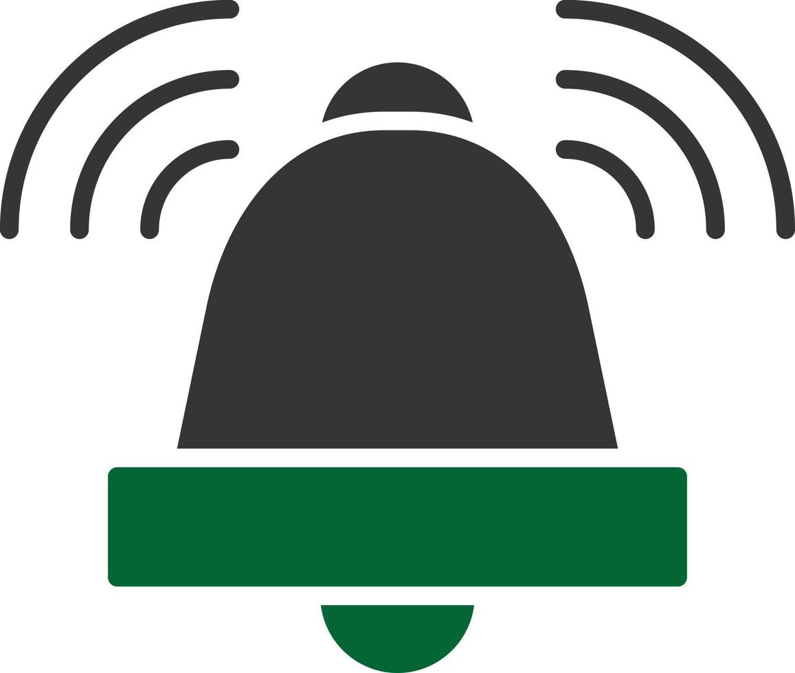 Alarm Glyph Two Color vector