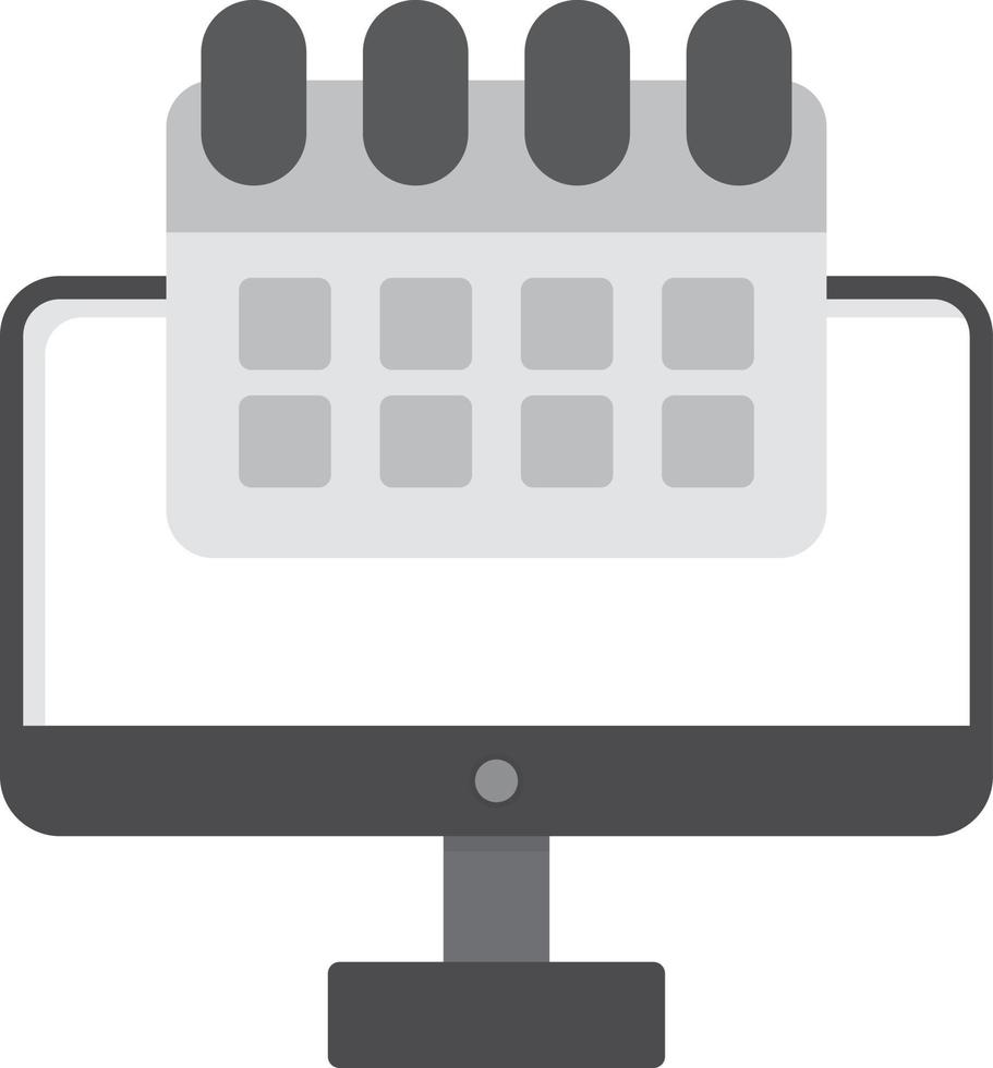 Calendar Flat Greyscale vector