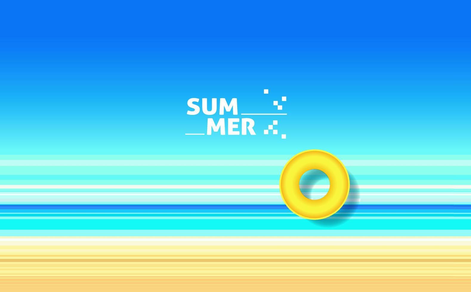 Summer backgrounds. Creative gradients in summer colors. Ocean horizon, beach and sunsets. vector