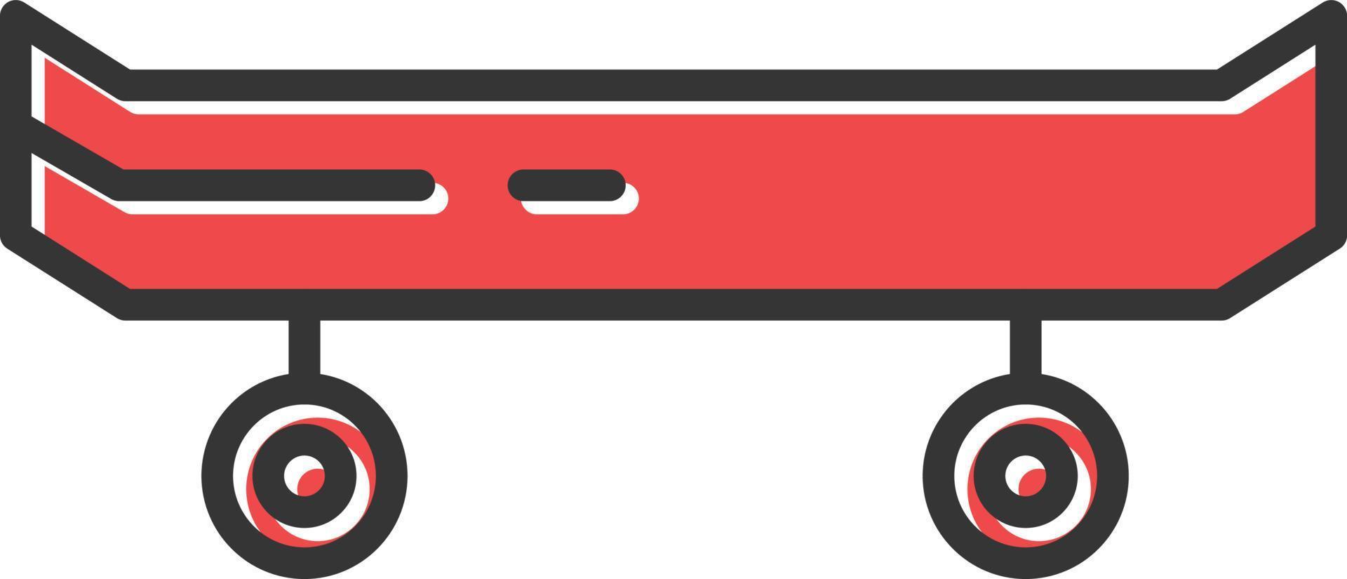 Skate Filled Retro vector