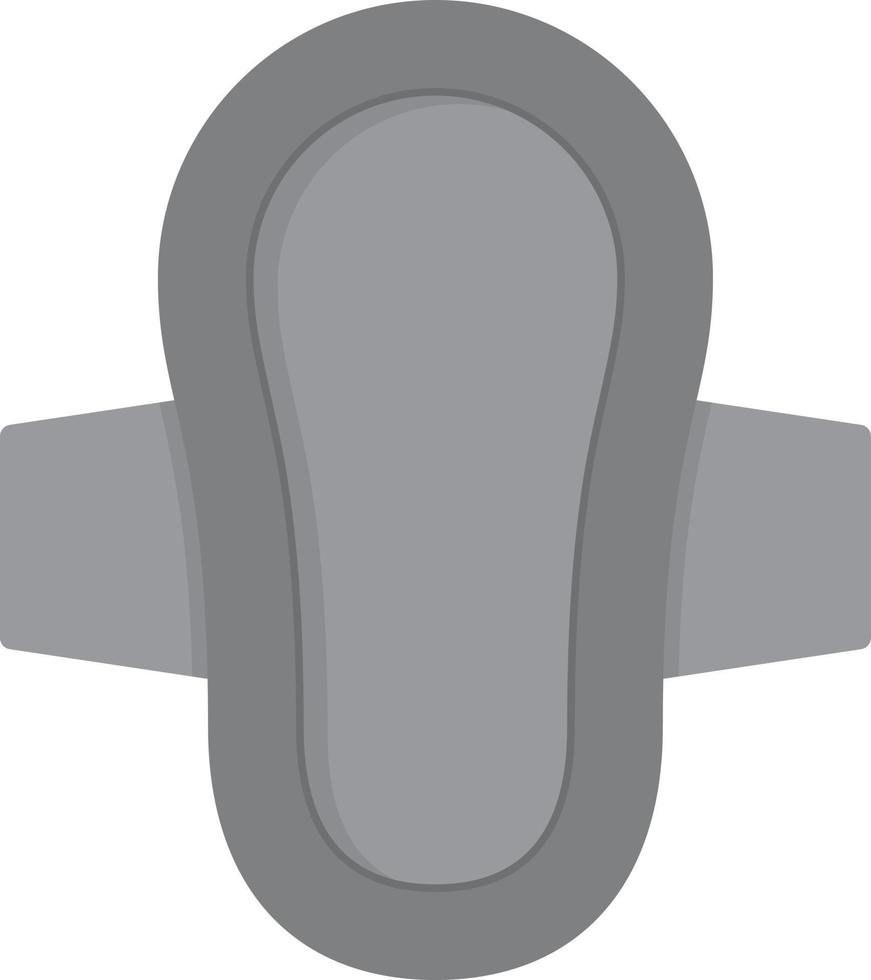Sanitary Towel Flat Greyscale vector