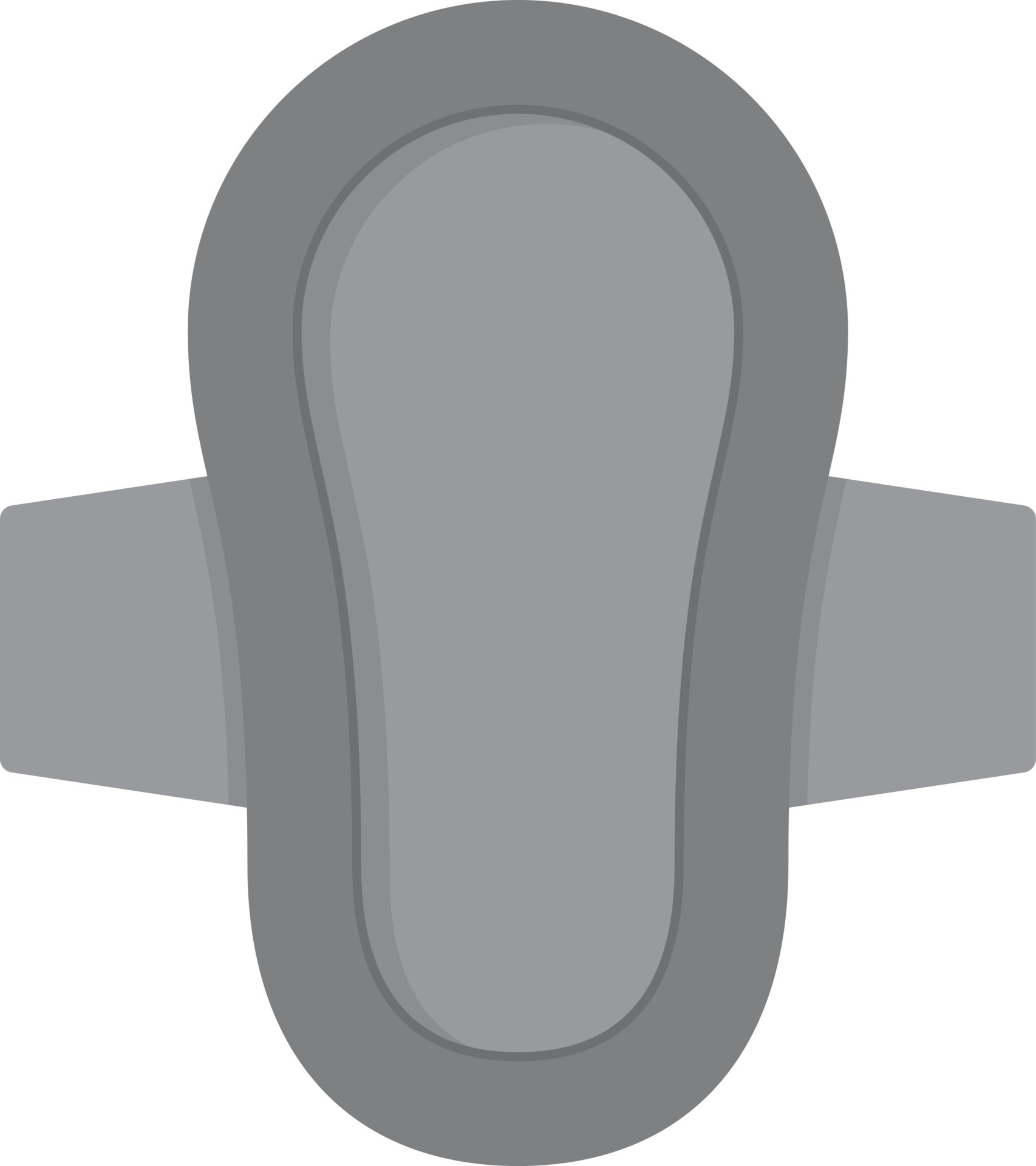 Sanitary Towel Flat Greyscale 9749622 Vector Art at Vecteezy