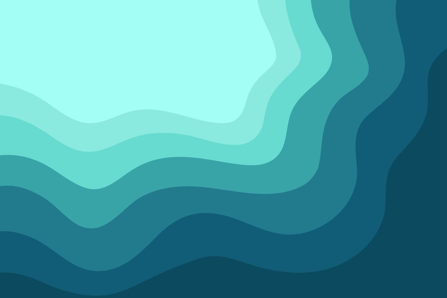 fondo abstracto tema degradado de onda azul y verde para banner y publicación en redes sociales vector