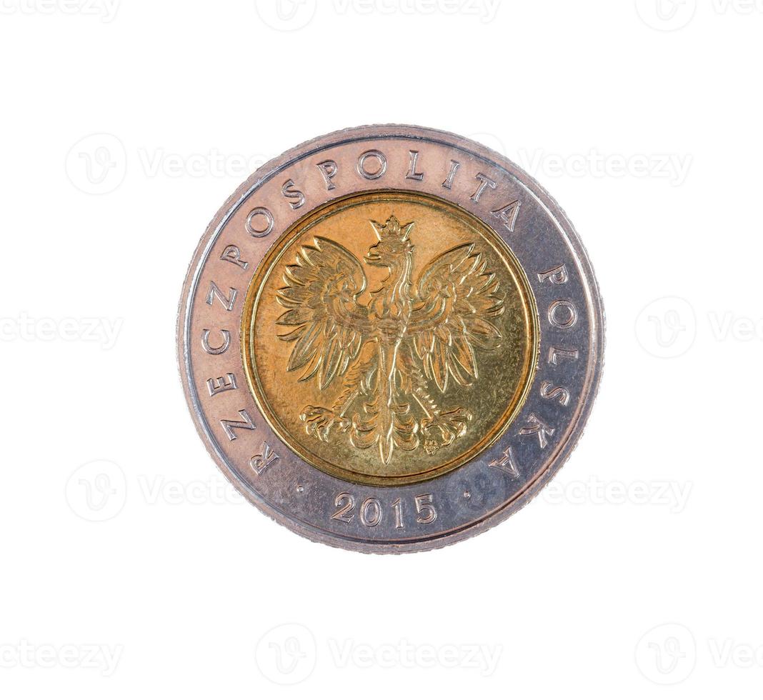 coin five Polish zlotys photo