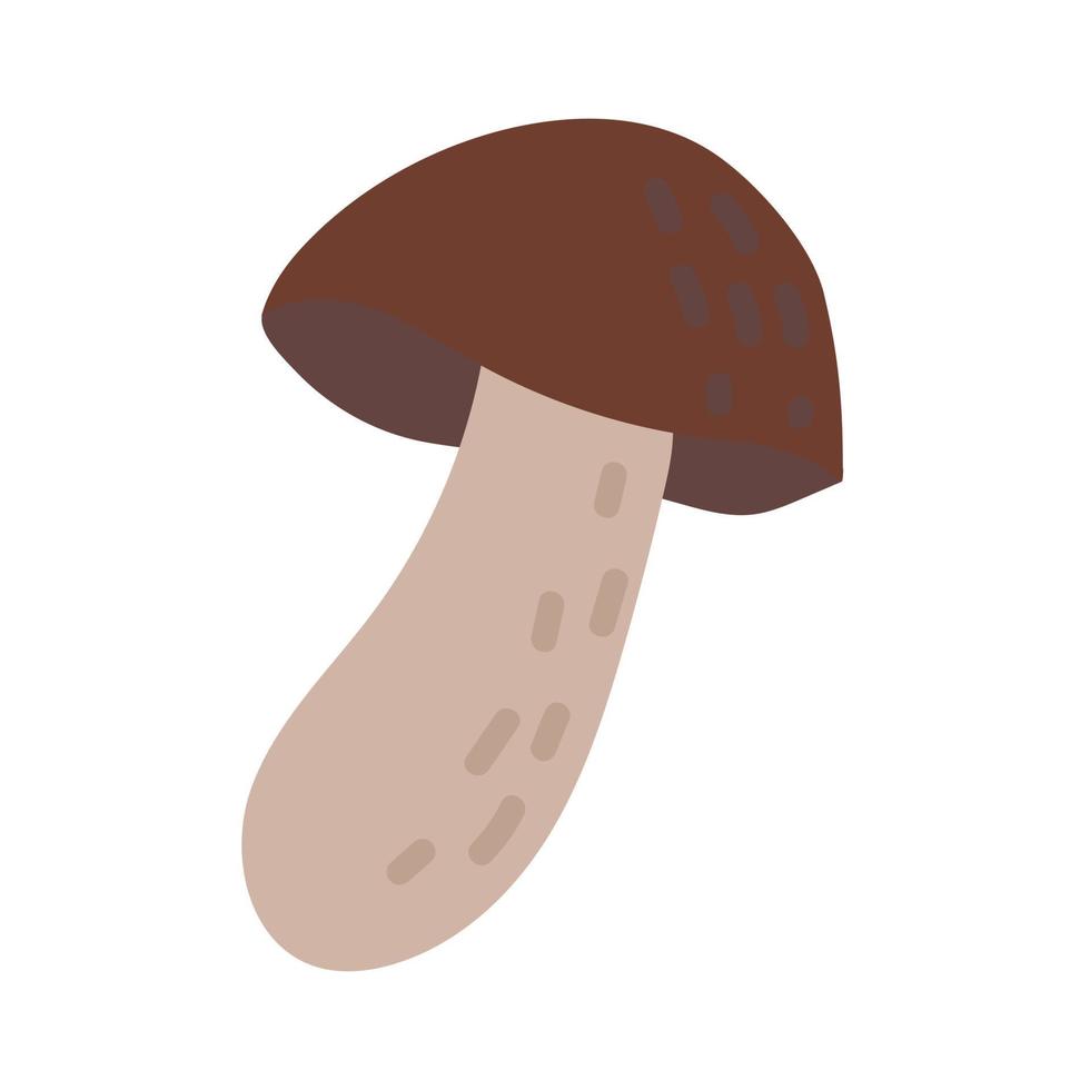 Mushroom. Doodle style. Cozy autumn. Flat vector illustration