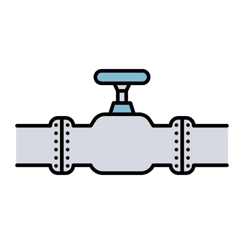 Water Pipe Icon Cartoon. Tube Station Symbol Vector