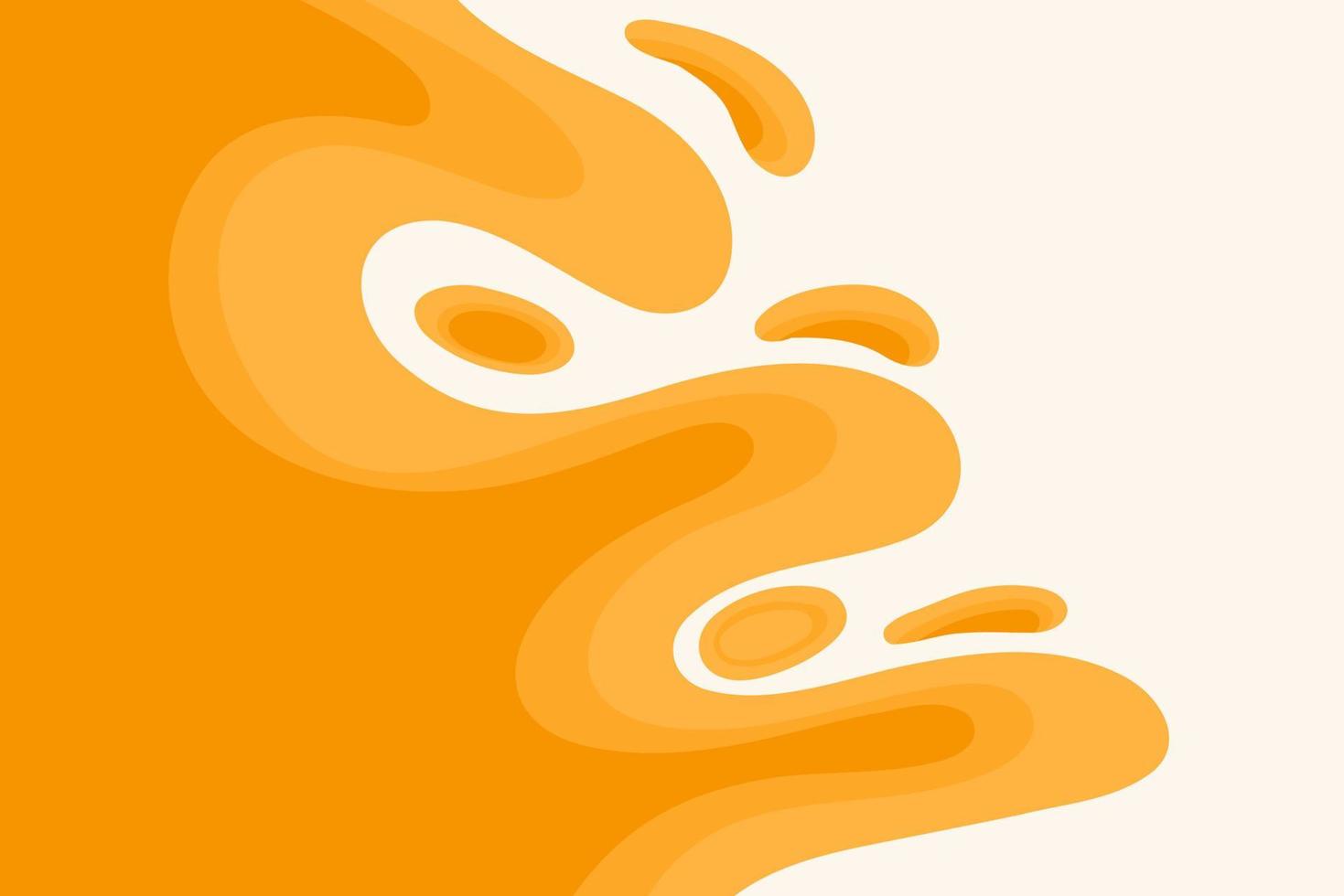 tema de onda naranja de fondo abstracto para banner y publicación en redes sociales vector