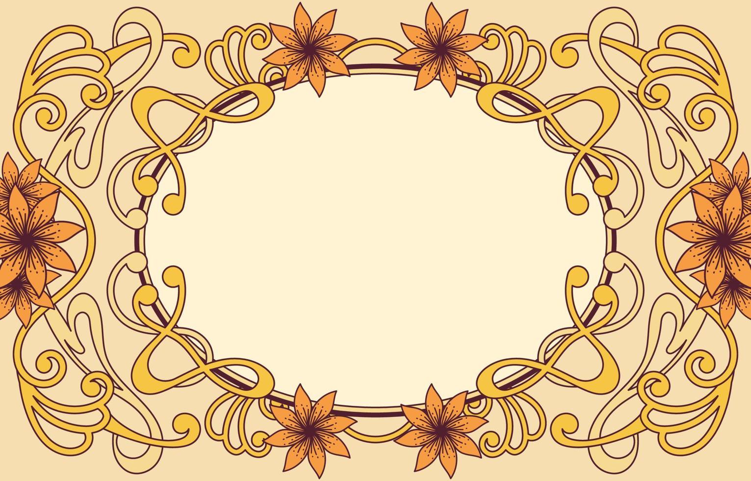 fondo de estilo art nouveau vector