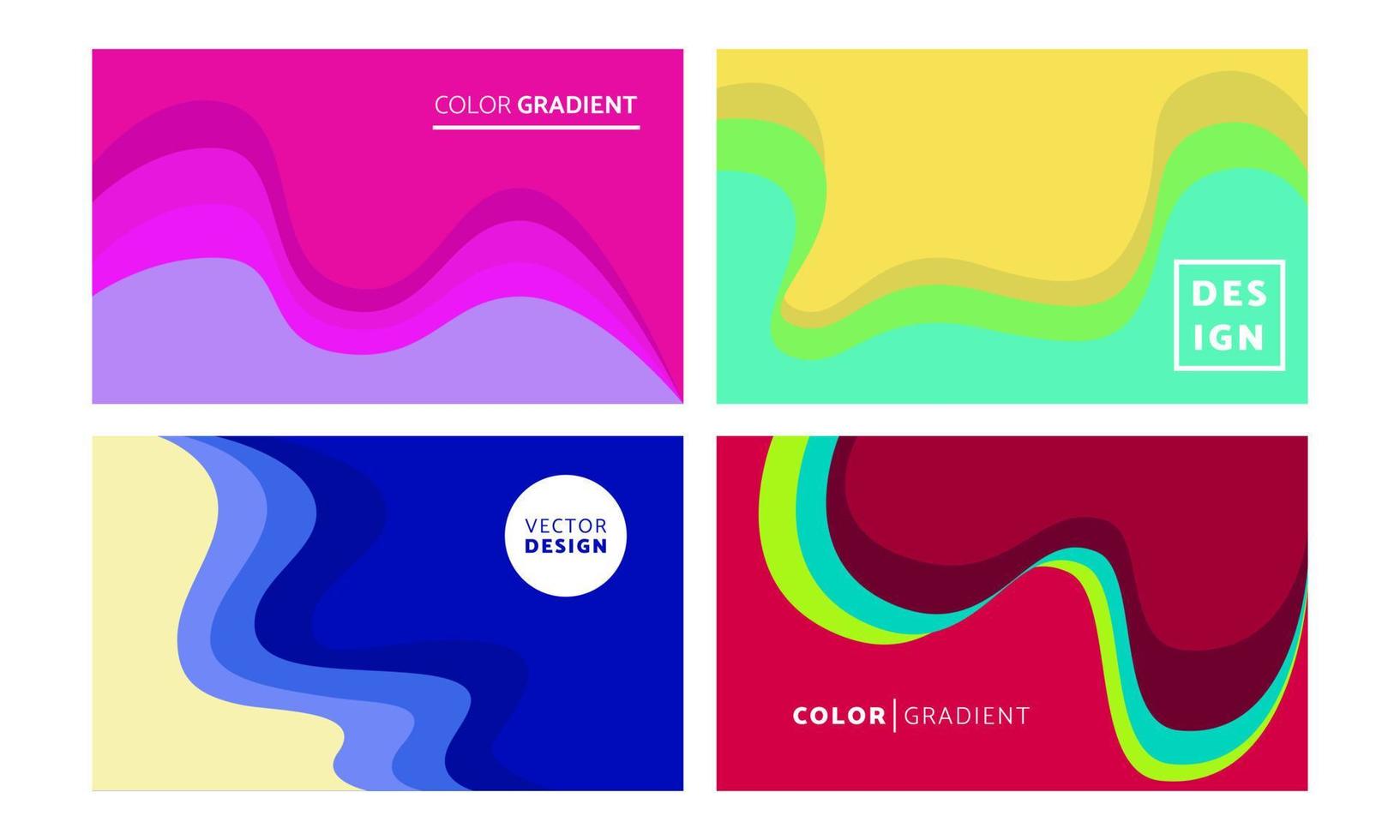 Vector template background with bright gradient color waves, suitable for banners, posters, backdrops, websites and others