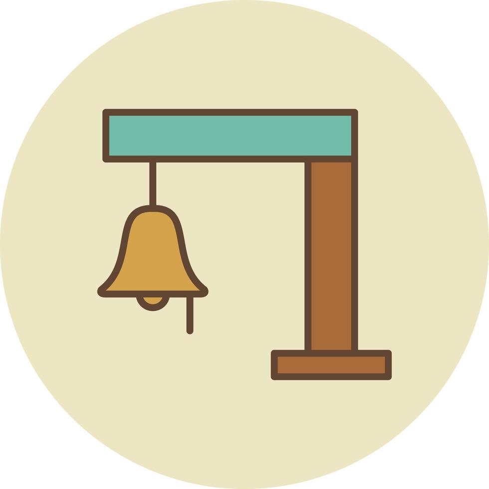 Bell Filled Retro vector