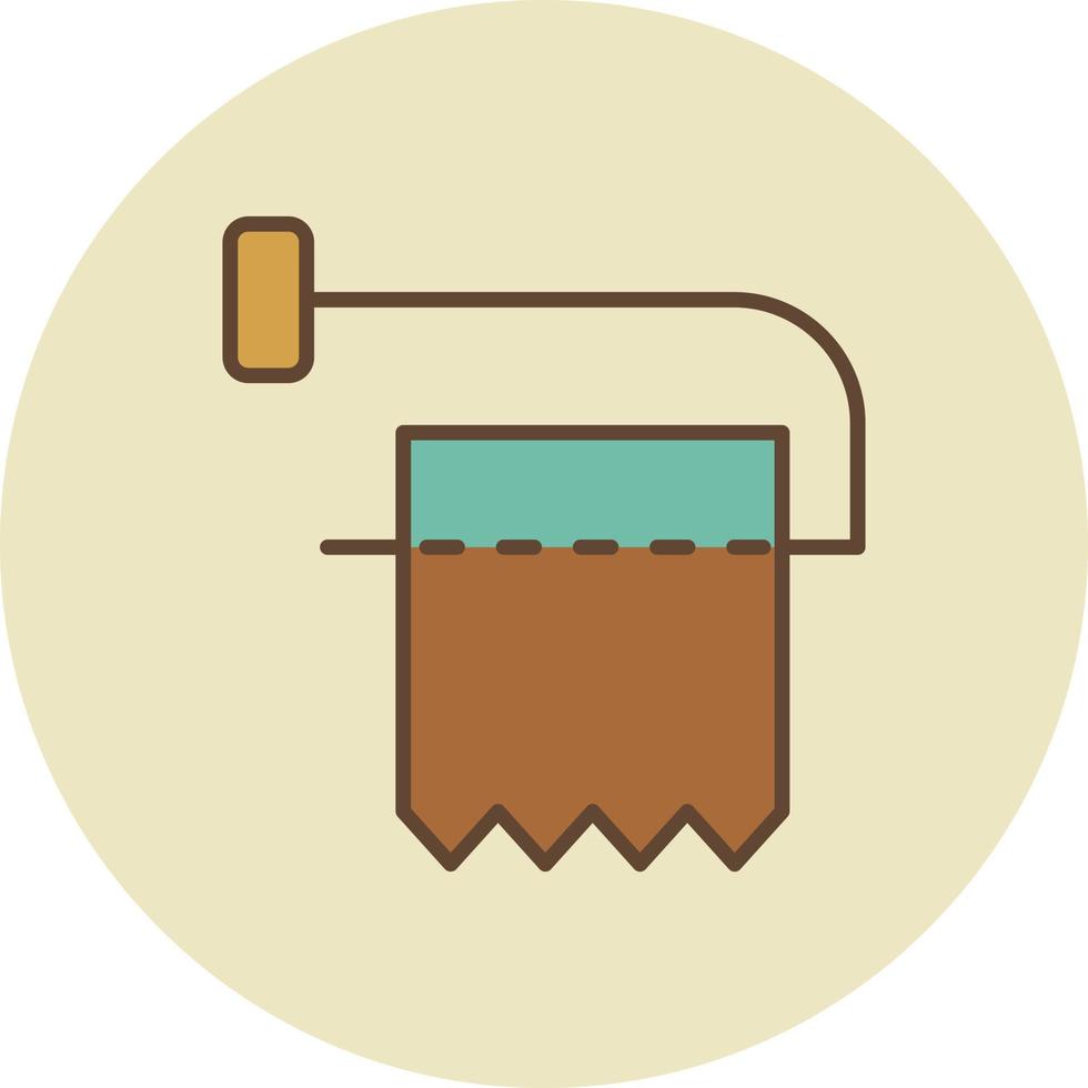 Toilet Paper Filled Retro vector