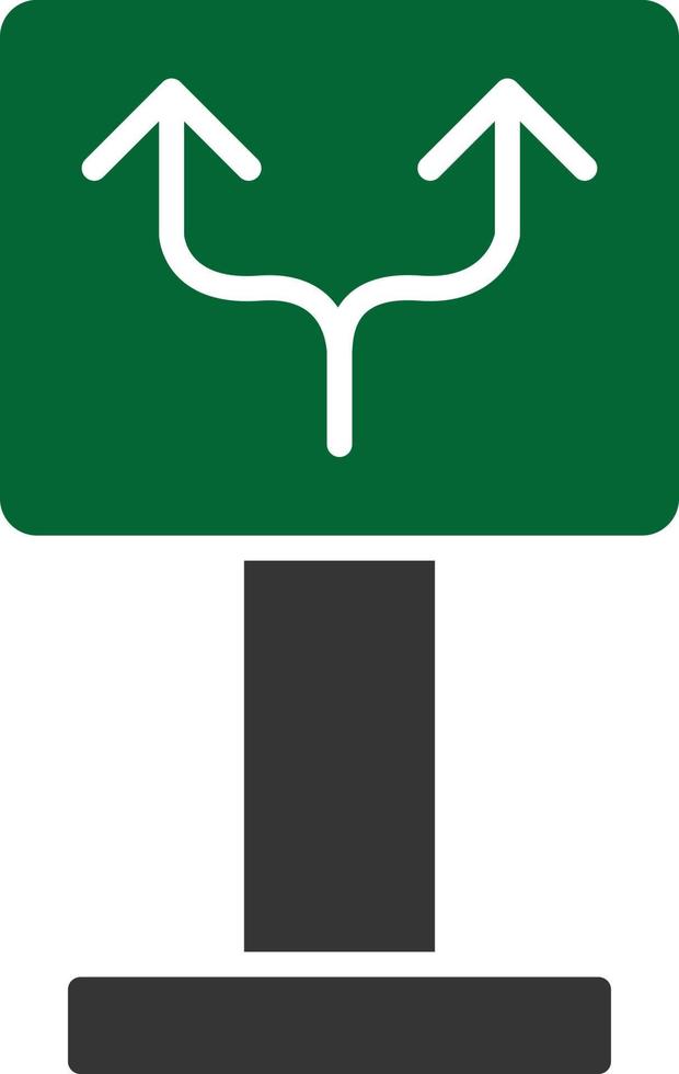 11 - Two Ways Glyph Two Color vector