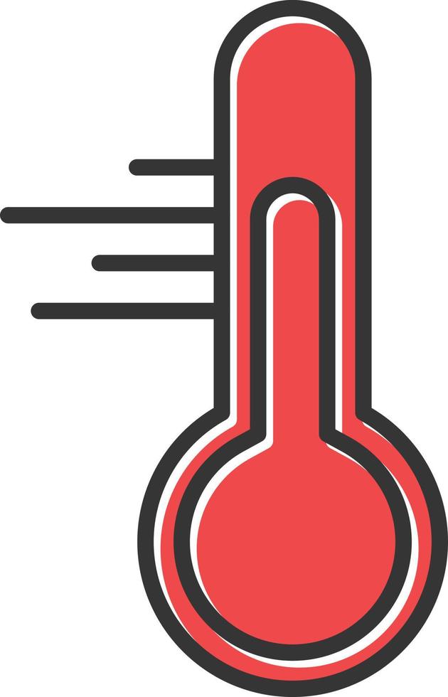 Thermometer Filled Icon vector