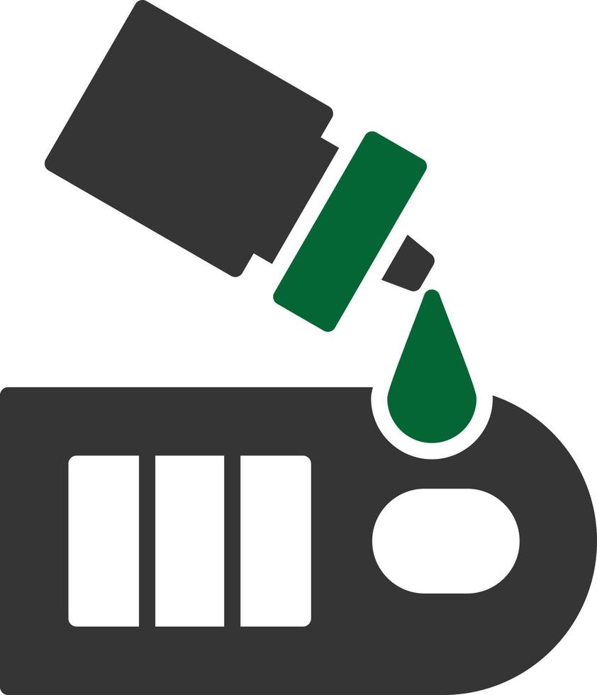 Rapid Test Glyph Two Color vector