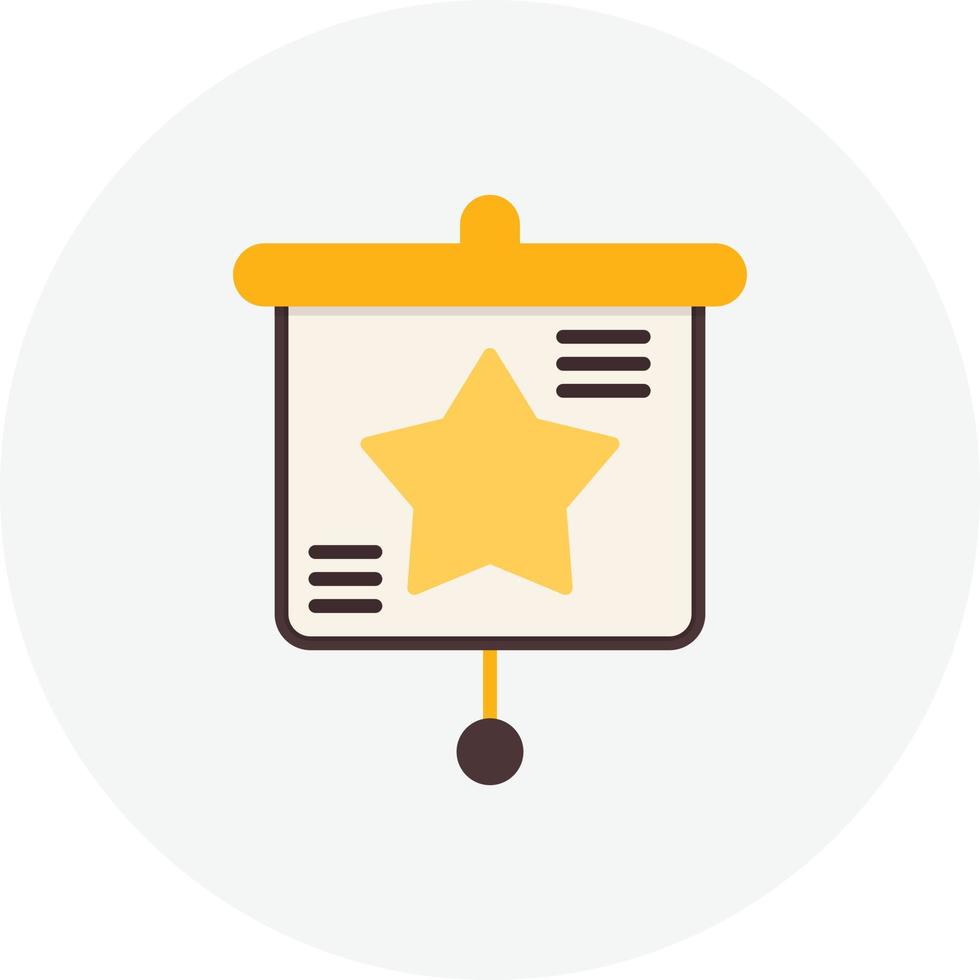 Education Presentation Flat Circle vector