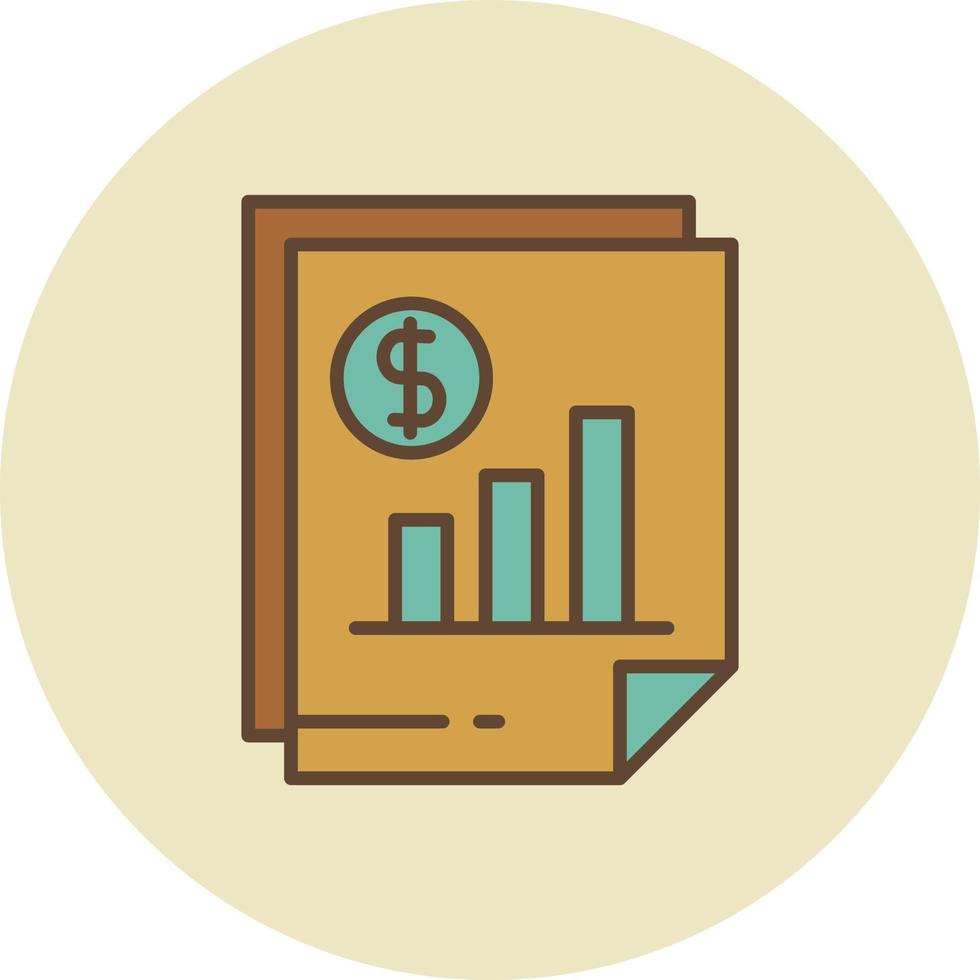 Budget Filled Retro vector