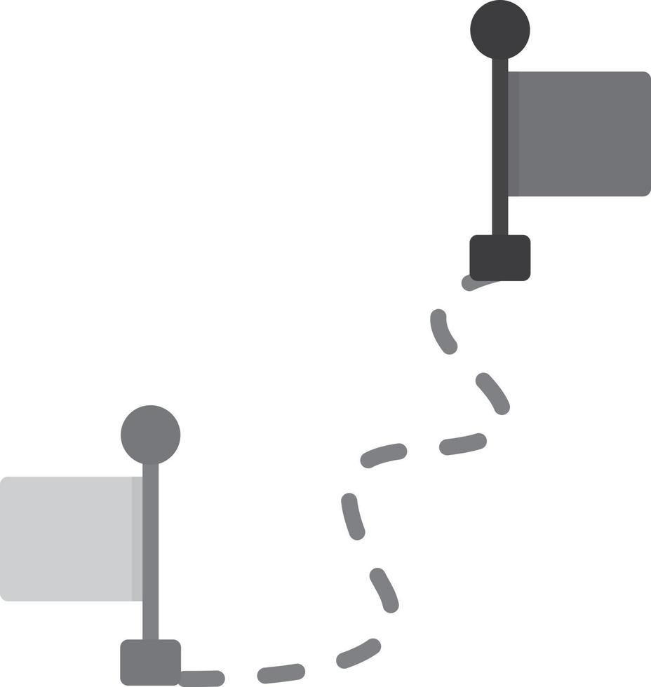 Milestone Flat Greyscale vector