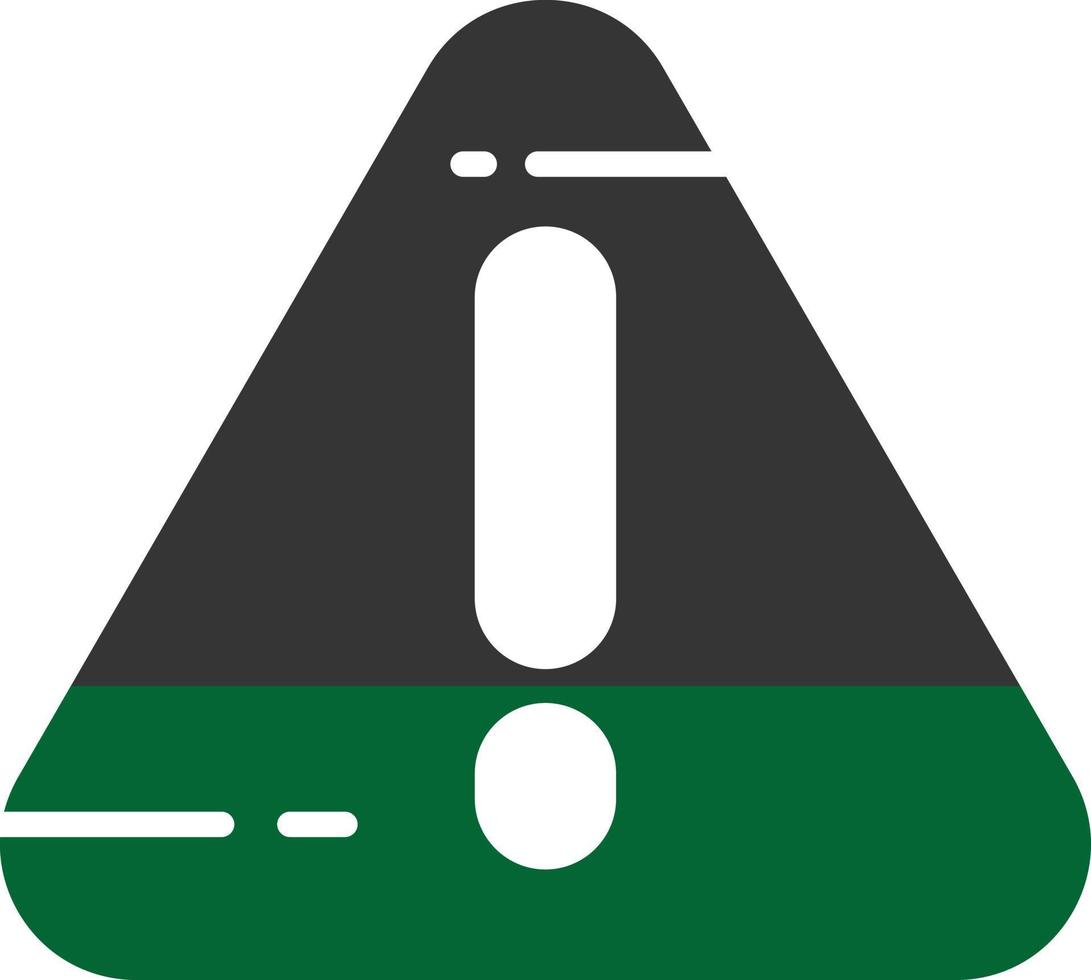 Alert Glyph Two Color vector
