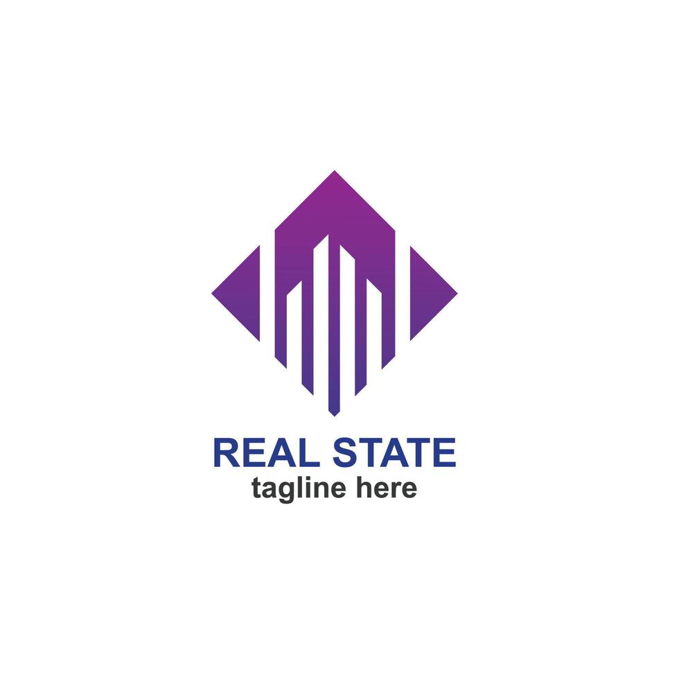 real state vector logo design