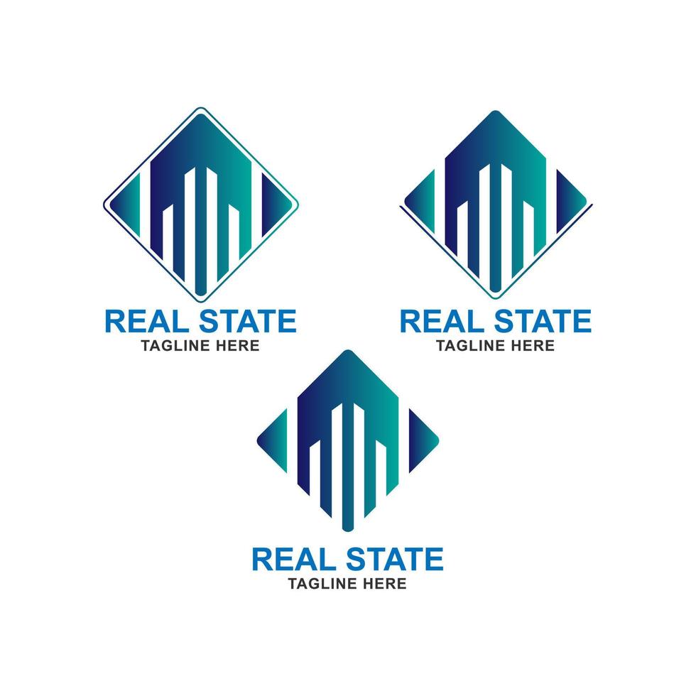 real state vector logo design