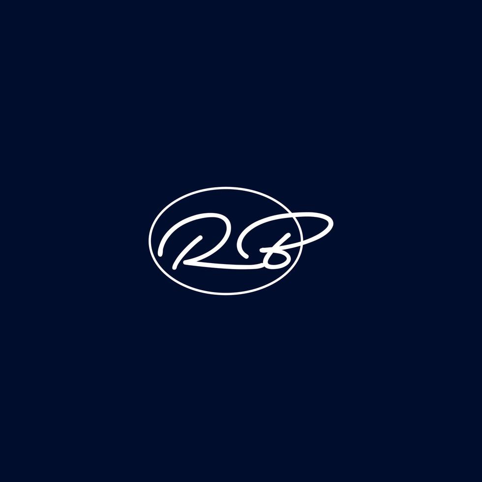 creative BR, RB letter logo vector design with three colors