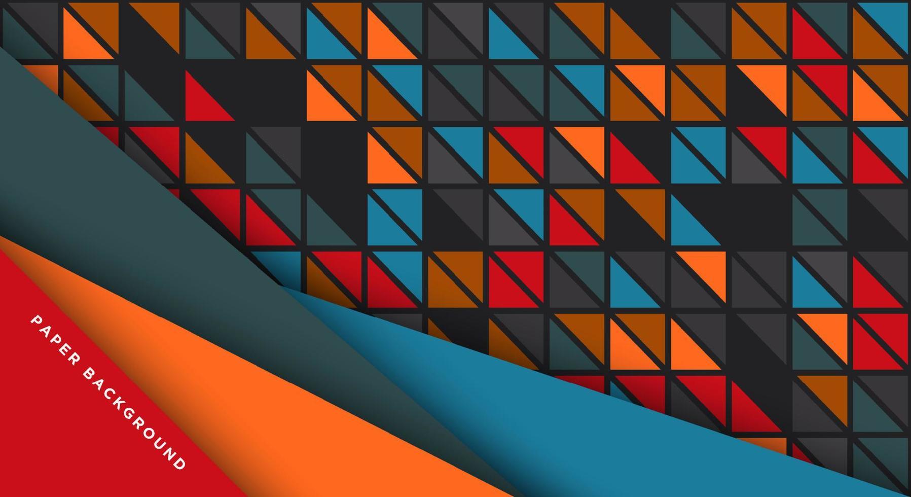 fondo de formas geométricas. colorido patrón de mosaico. vector
