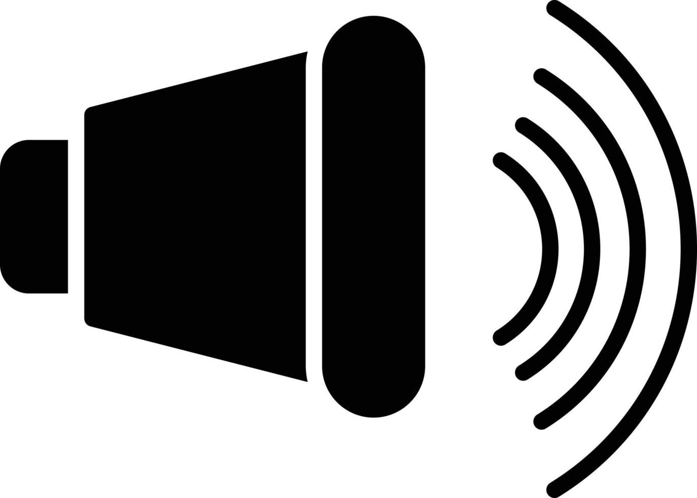 Speaker Glyph Icon vector
