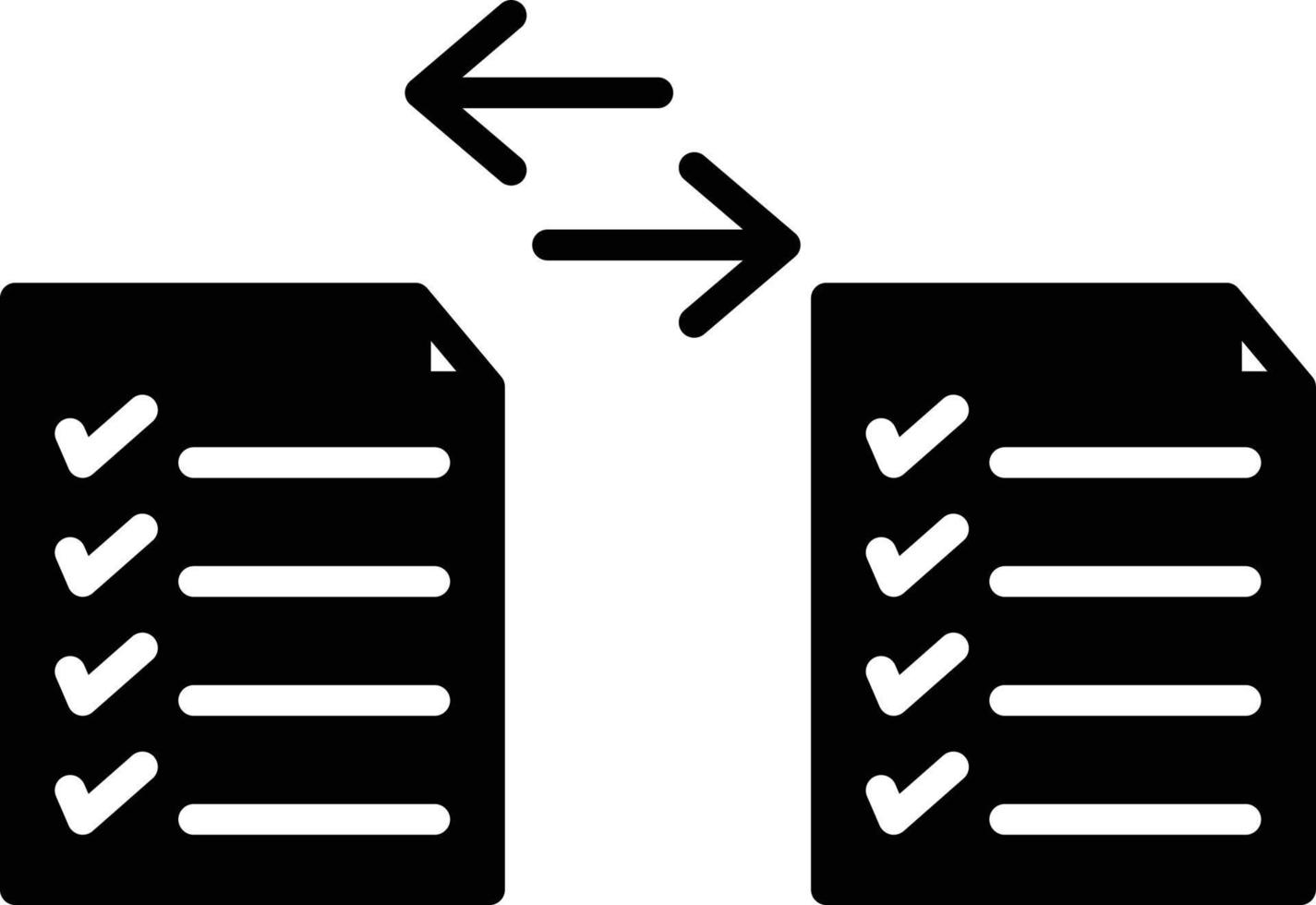 File Transfer Glyph Icon vector