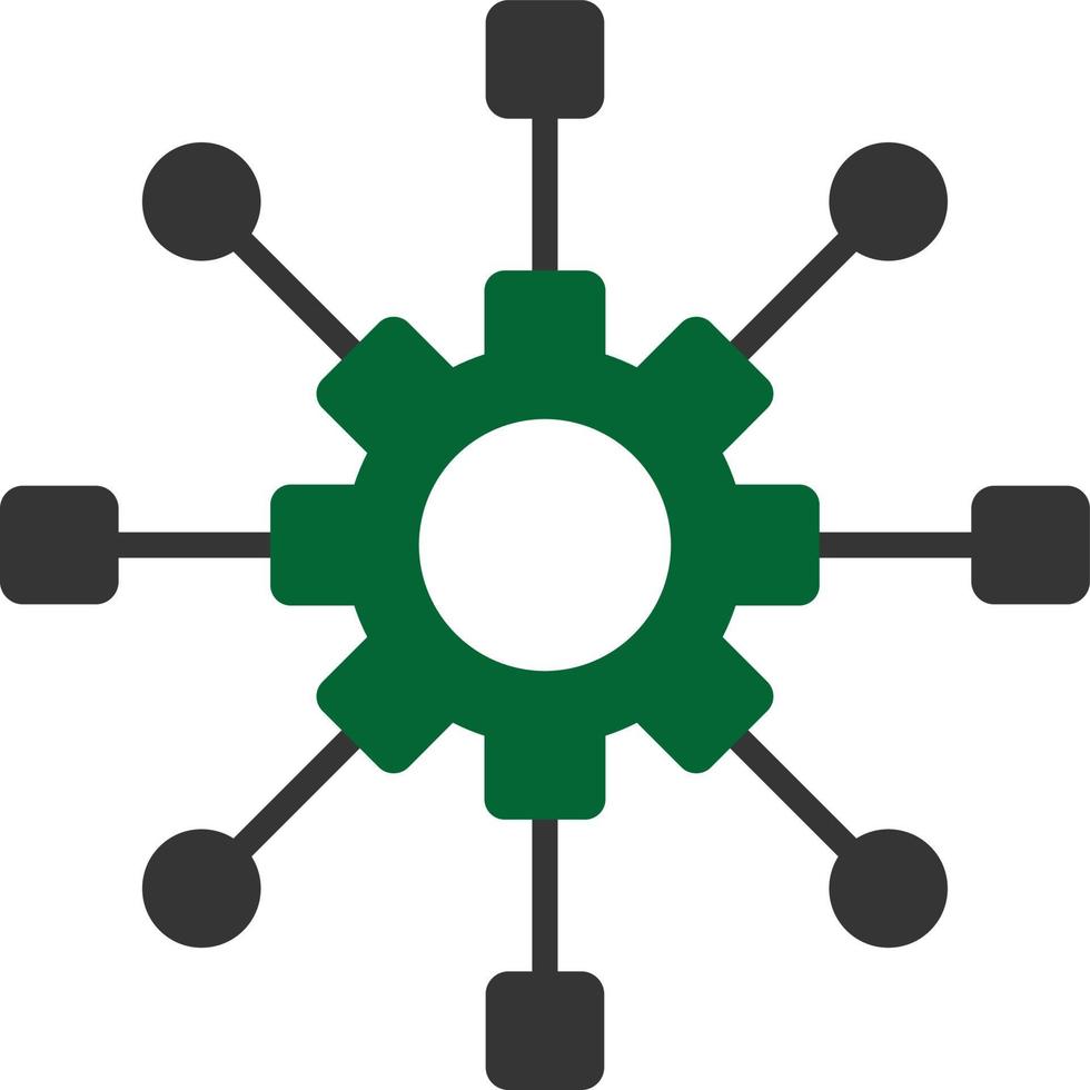 algoritmo glifo de dos colores vector