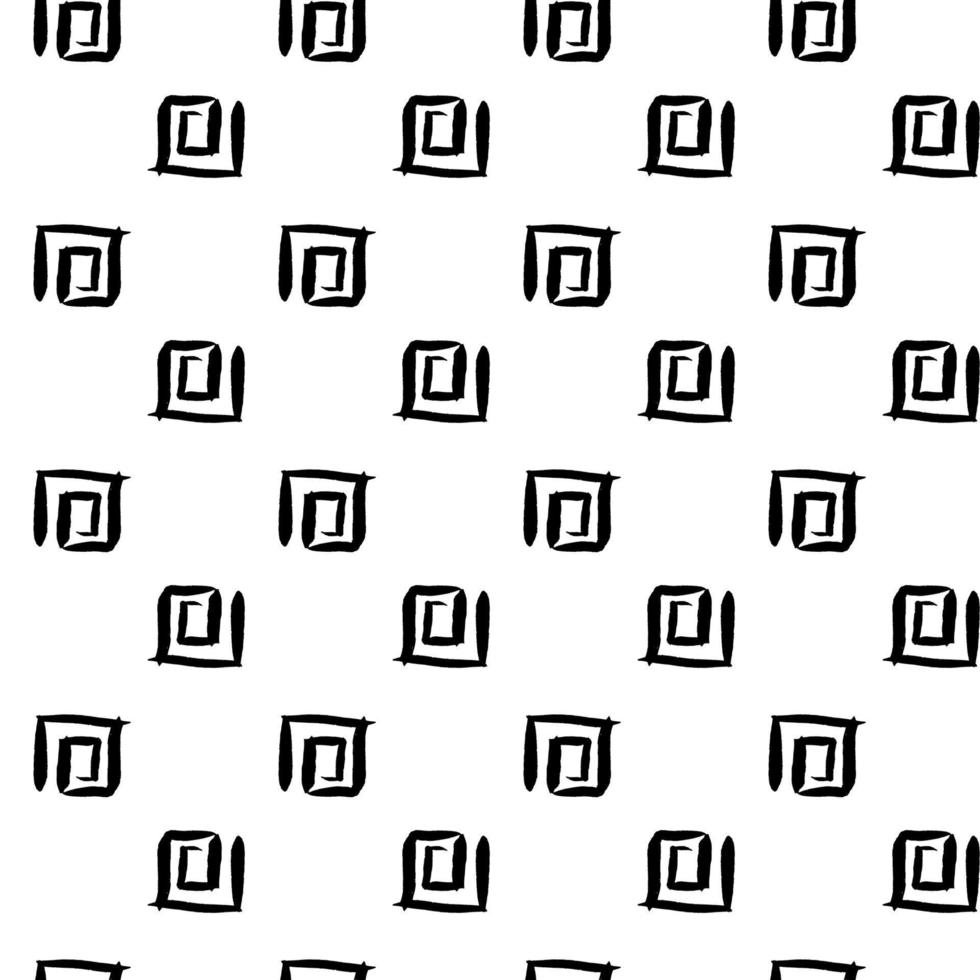 Semless hand drawn pattern with different spots. Abstract strokes texture for fabric, paper, textile, apparel. Vector illustration