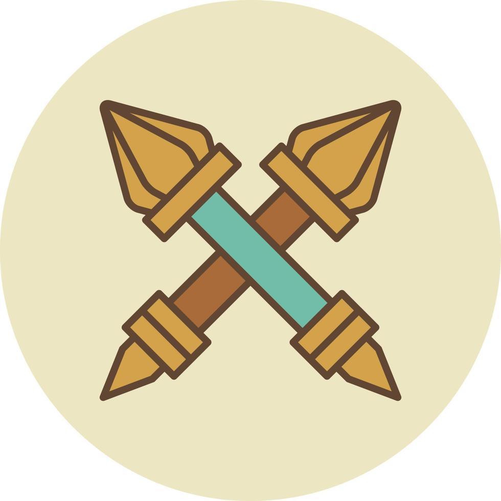 Scepter Filled Retro vector