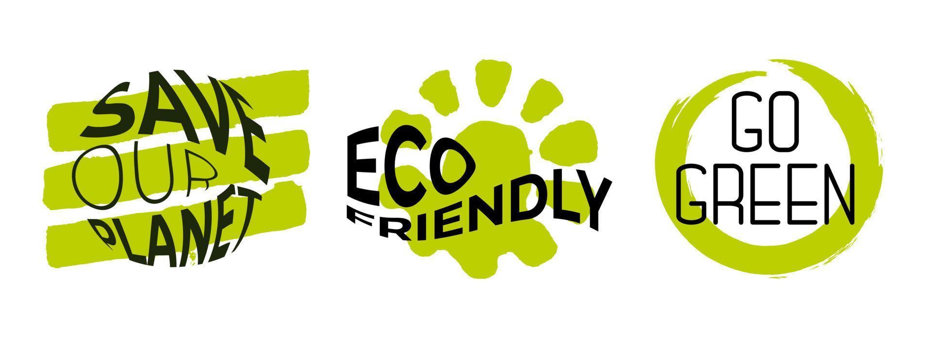 Ecological recycling symbols. environmental triangle symbol on three strokes background vector