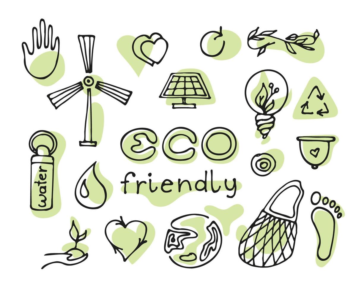 Reusable products. Zero waste durable items bathroom and hygiene set doodle  drawing,vector illustration.Items collection made of bamboo, metal and  other environmental materials Eco friendly concept 14657340 Vector Art at  Vecteezy, drawing items 