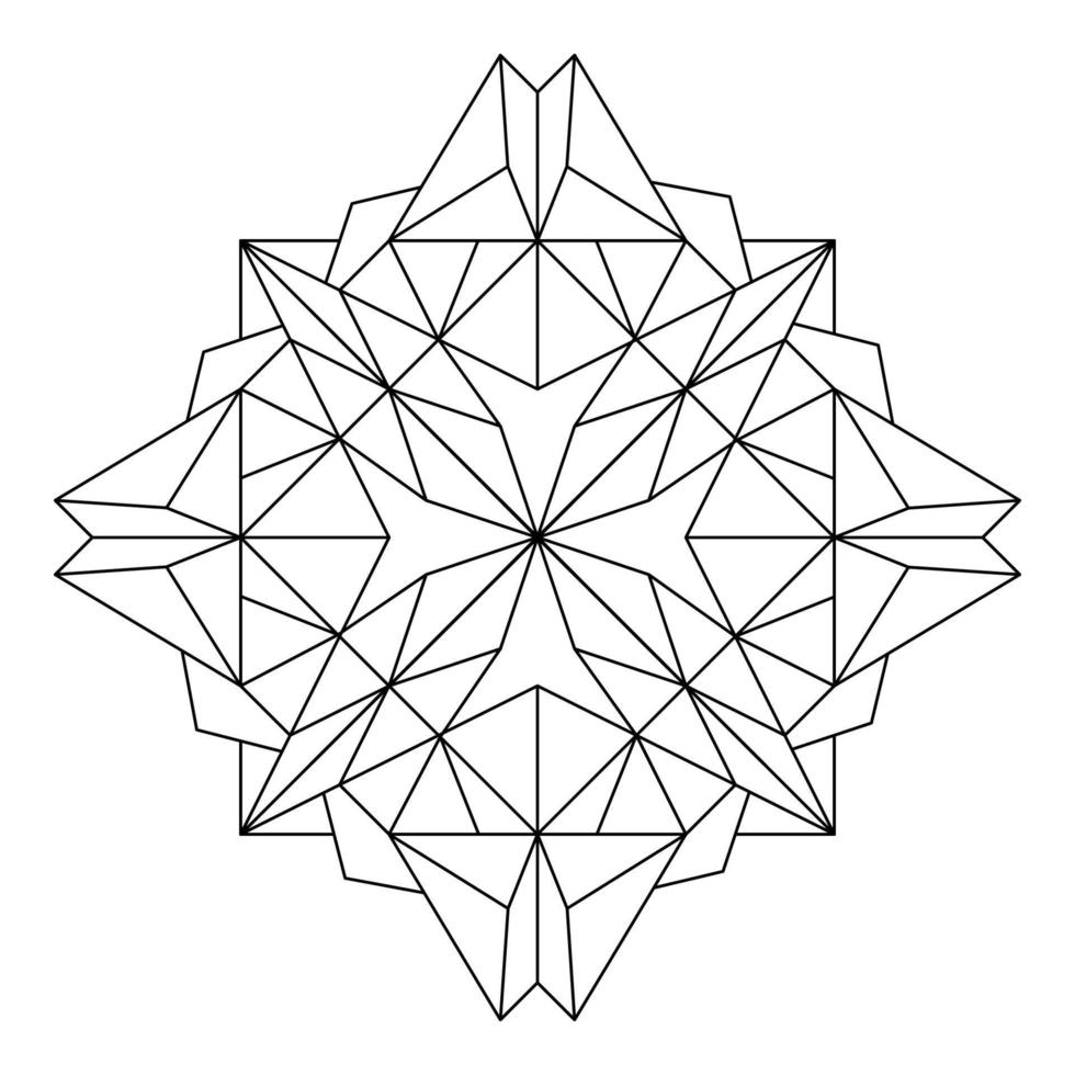 outline geometric mandala element 9751736 Vector Art at Vecteezy