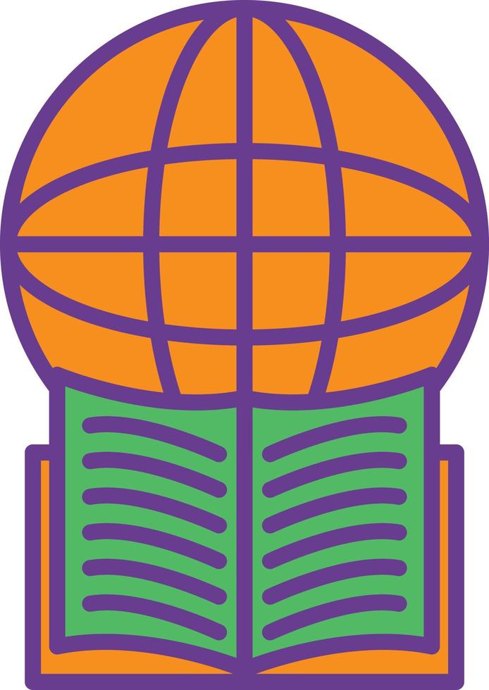 Education Line Filled Two Color vector