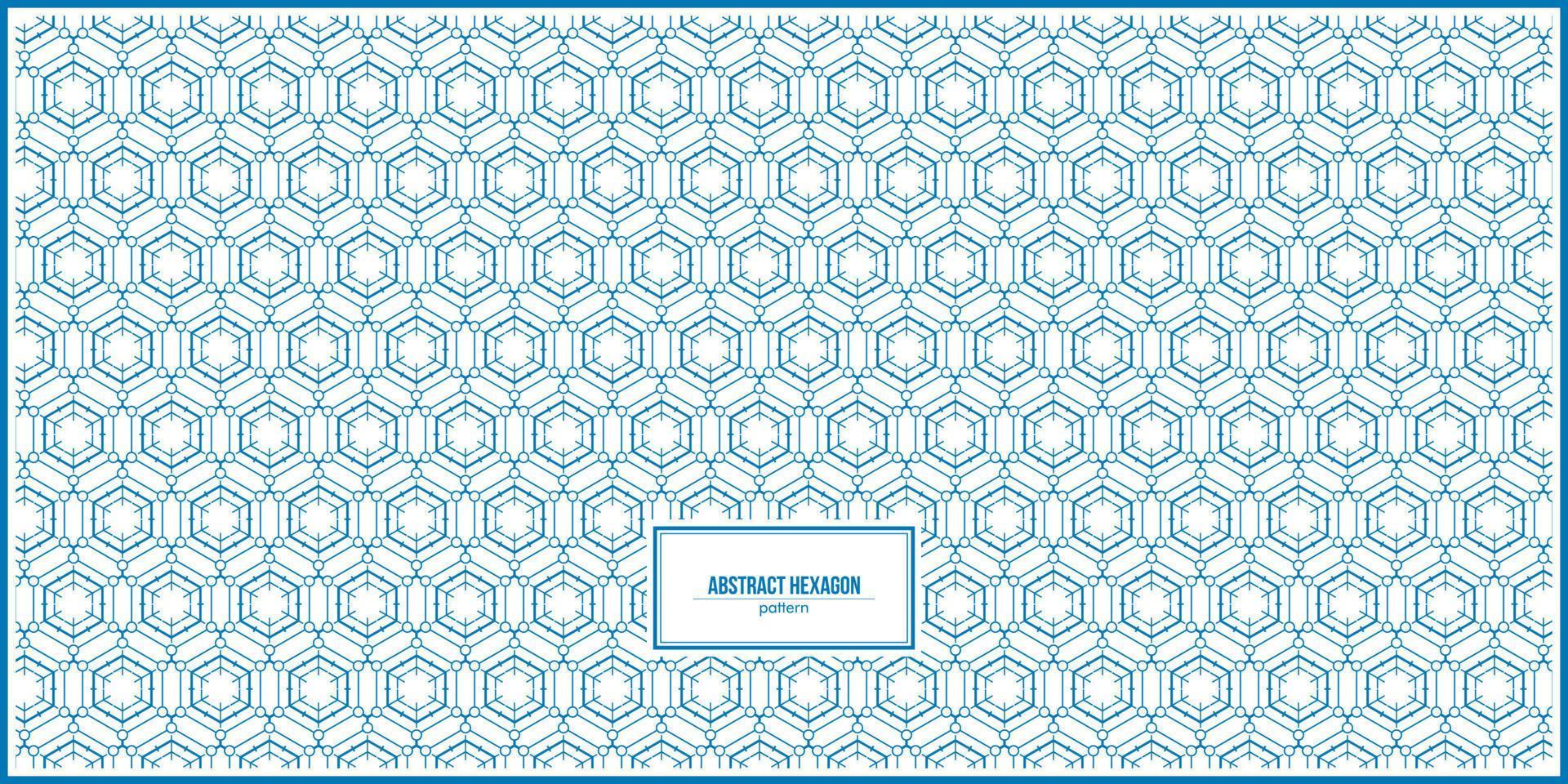 abstract pattern of hexagon and small circle vector