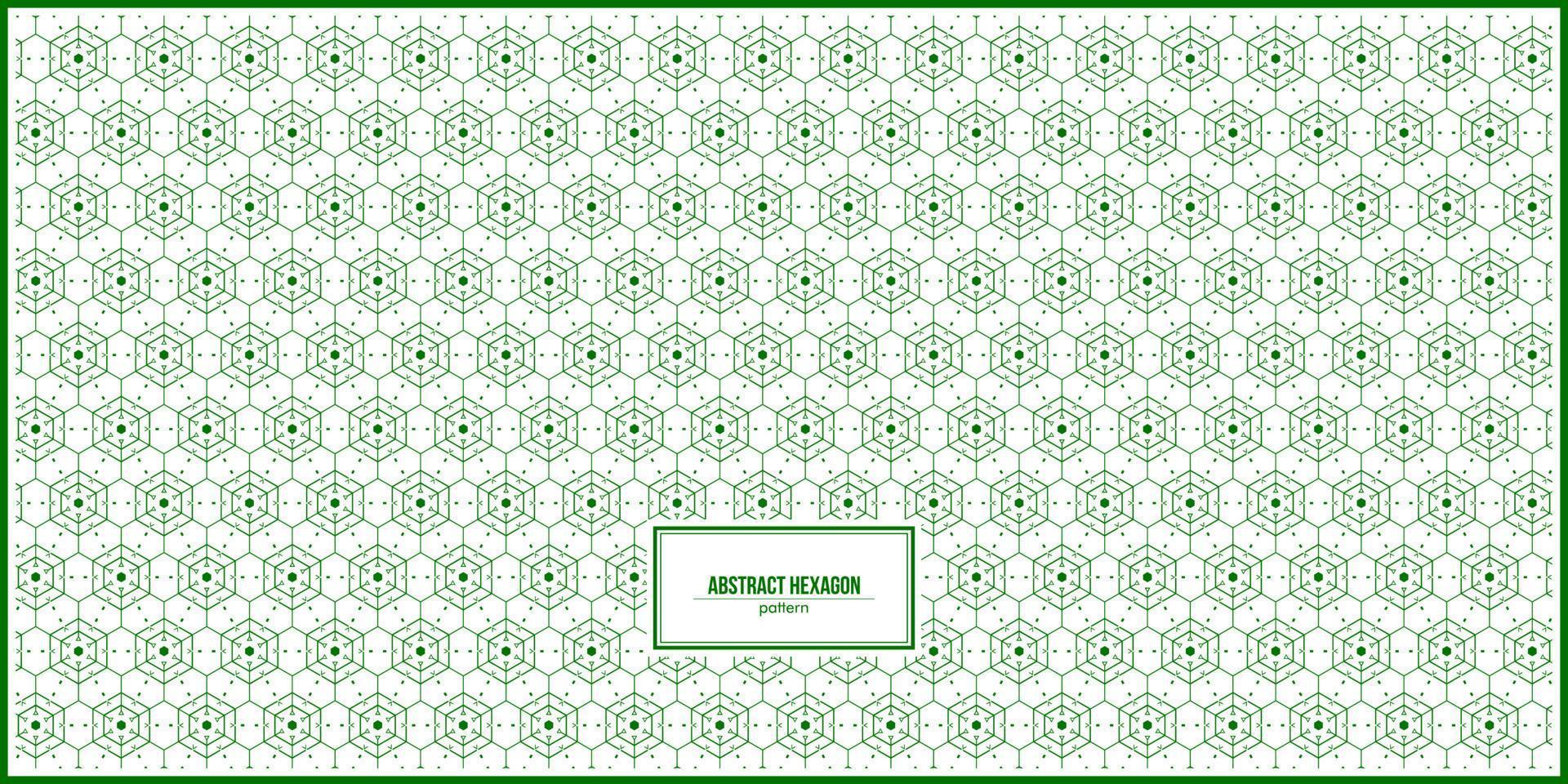 abstract pattern of green hexagonal lines vector