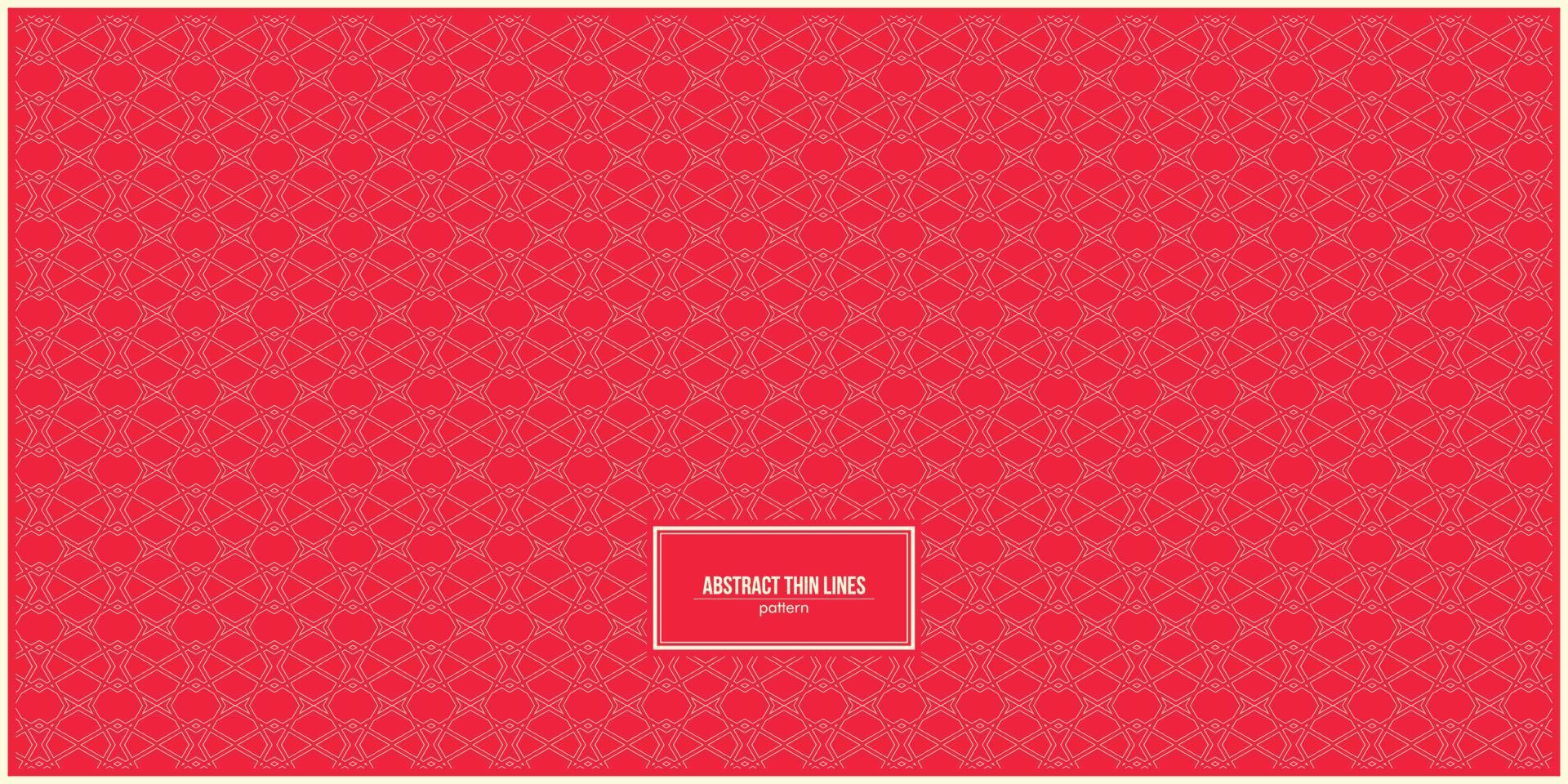 abstract thin lines pattern with red background vector