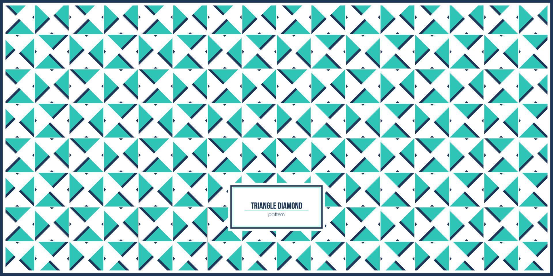 simple triangle diamond in square pattern vector